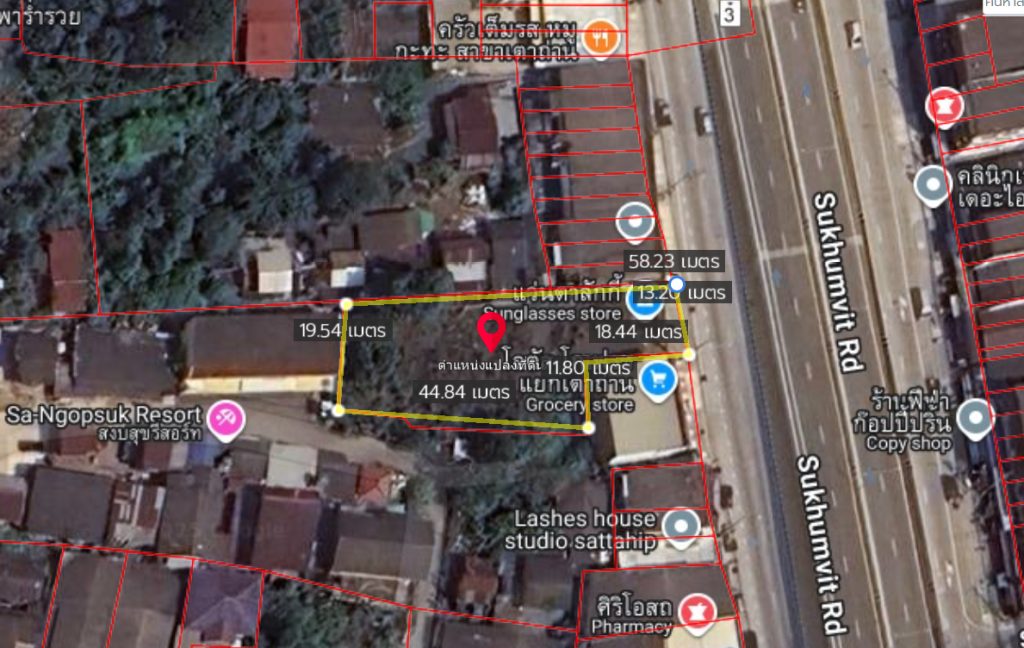 ขายที่ดินติดถนนสุขุมวิท บ้านเตาถ่าน สัตหีบ 316 ตร.ว. ใกล้หาดสอ–อู่ตะเภา