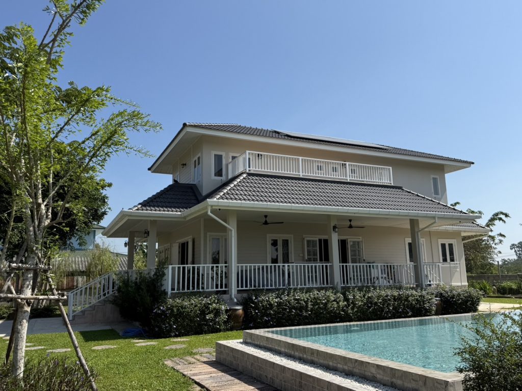ขายพูลวิลล่าชะอำ ใกล้ทะเล 300 ม. สระใหญ่ ที่ดิน 740.6 ตร.ว. | 25 ล้าน